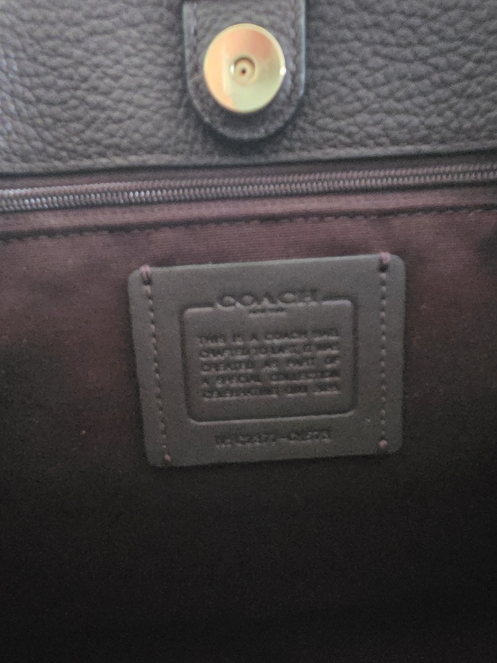 Coach Signature Canvas Tote with Pink and Brown Accents - Picture 4 of 4